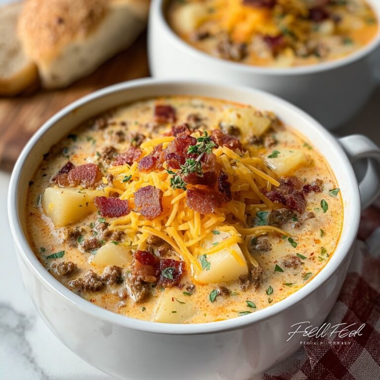 Easy Cheeseburger Soup Recipe