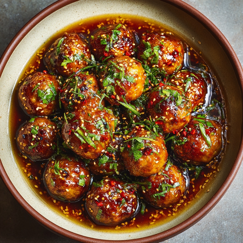Honey Garlic Turkey Meatballs Recipe - Recipe Image