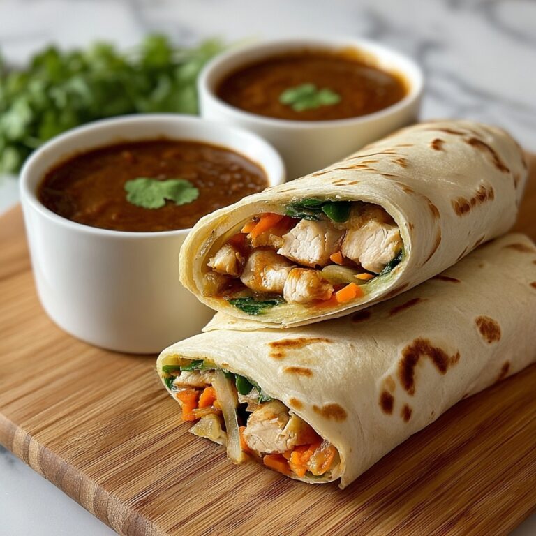 Thai Peanut Chicken Wraps Recipe
