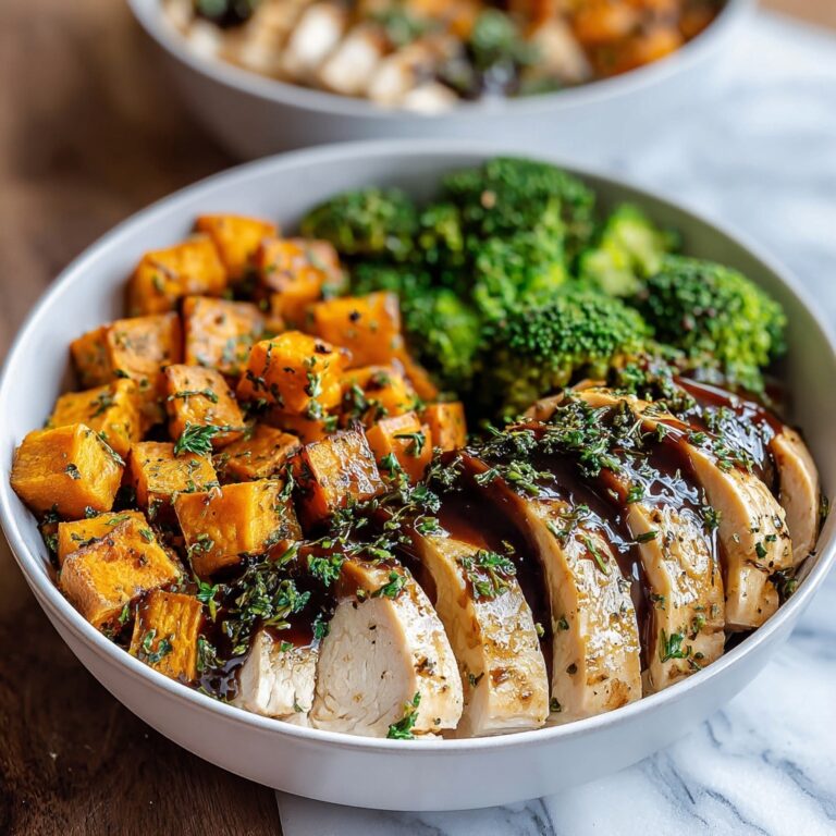BBQ Chicken & Roasted Sweet Potato Bowls Recipe