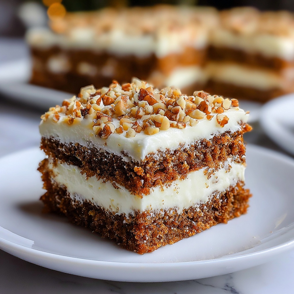Carrot Cake Poke Cake Recipe - Recipe Image