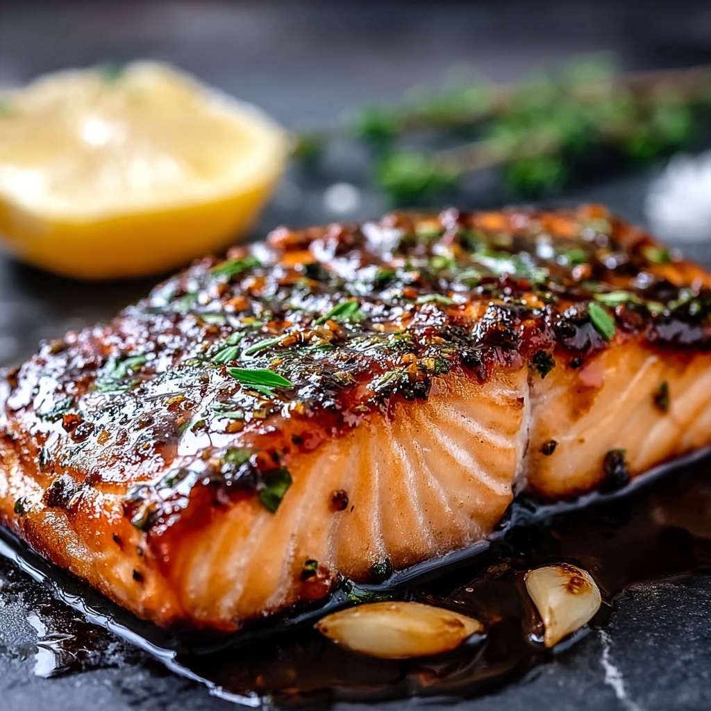 Crispy Honey Garlic Glazed Salmon Recipe - Recipe Image