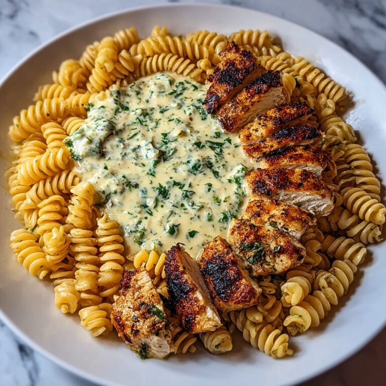 Garlic Parmesan Chicken Rotini in Three-Cheese Cajun Cream Sauce Recipe