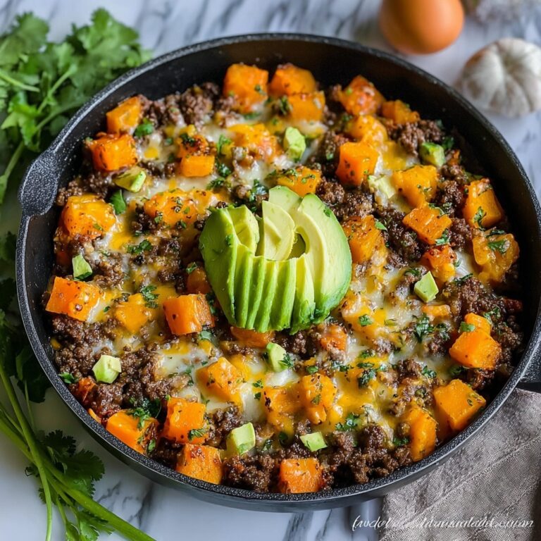 Southwest Ground Beef and Sweet Potato Skillet Recipe