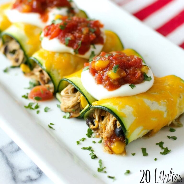 Zucchini Taco Roll Ups Recipe