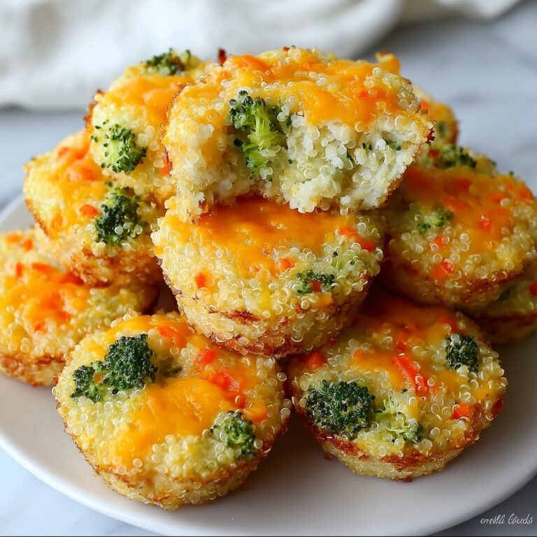 Cheesy Broccoli Quinoa Bites Recipe