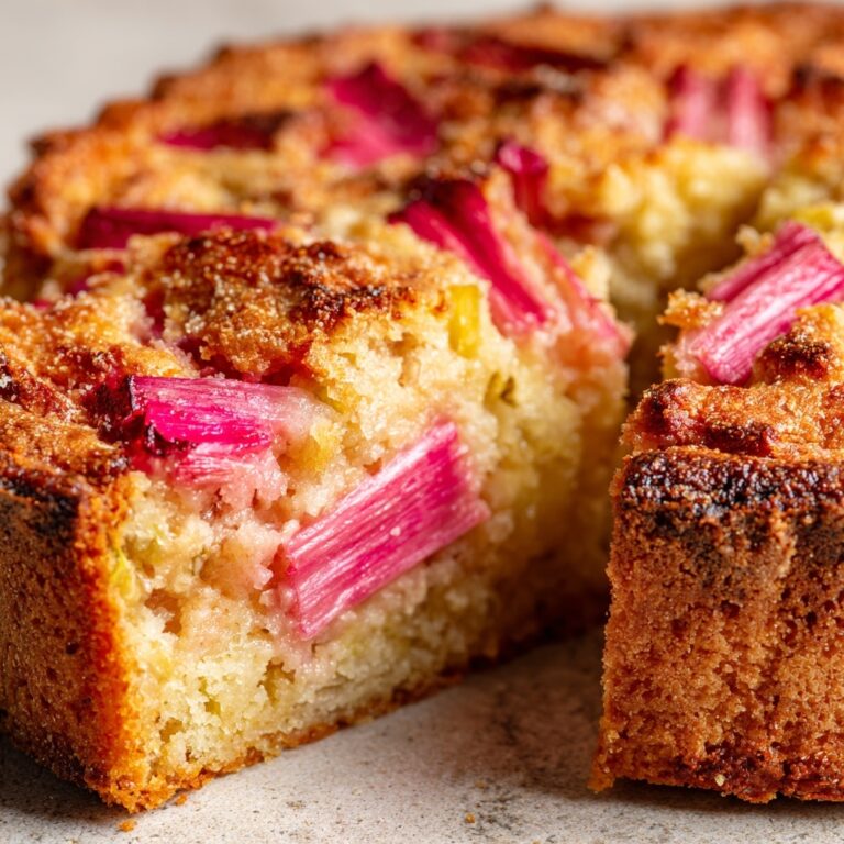 Norwegian Rhubarb Cake Recipe