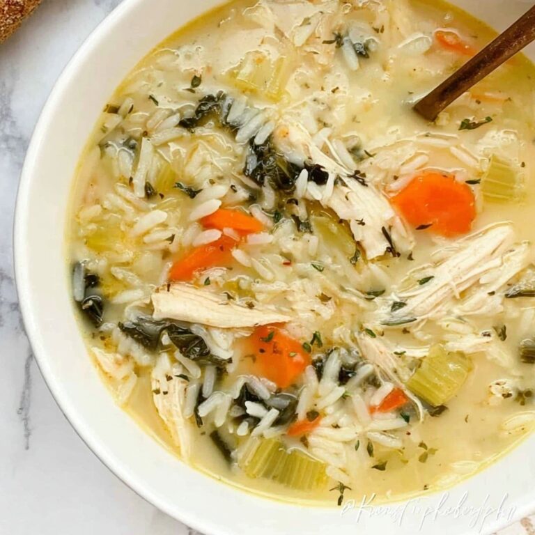 Creamy Lemon Chicken Orzo Soup Recipe