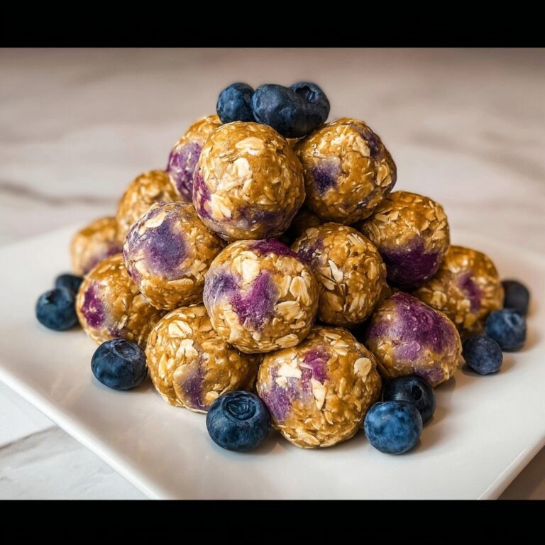 No-Bake Lemon Blueberry Protein Bites Recipe