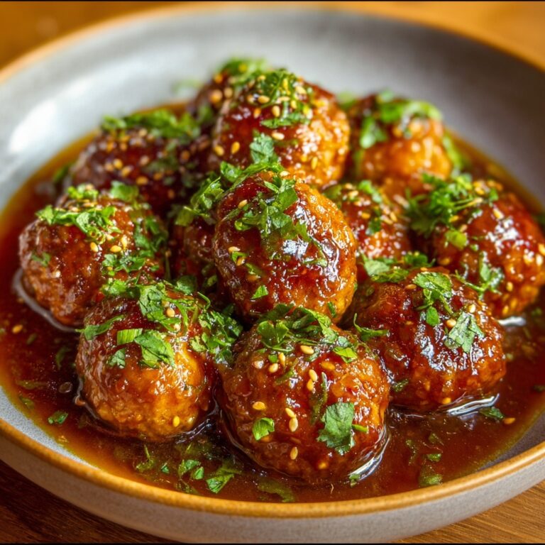 Honey Garlic Turkey Meatballs Recipe
