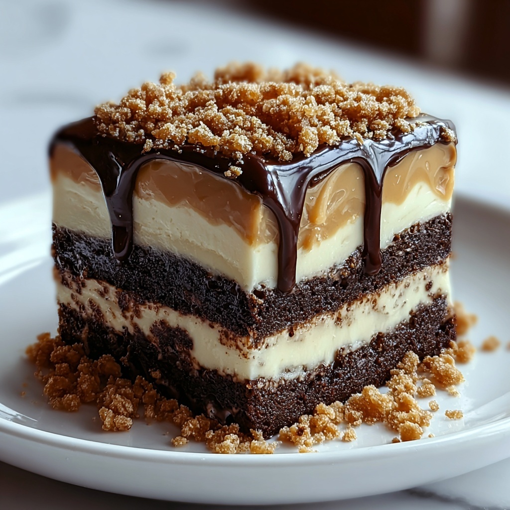 Caramel Toffee Crunch Cake Recipe - Recipe Image