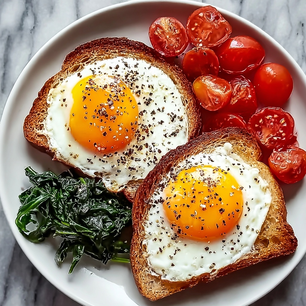Savory Breakfast Plate with Soft Eggs, Toast & Greens Recipe - Recipe Image