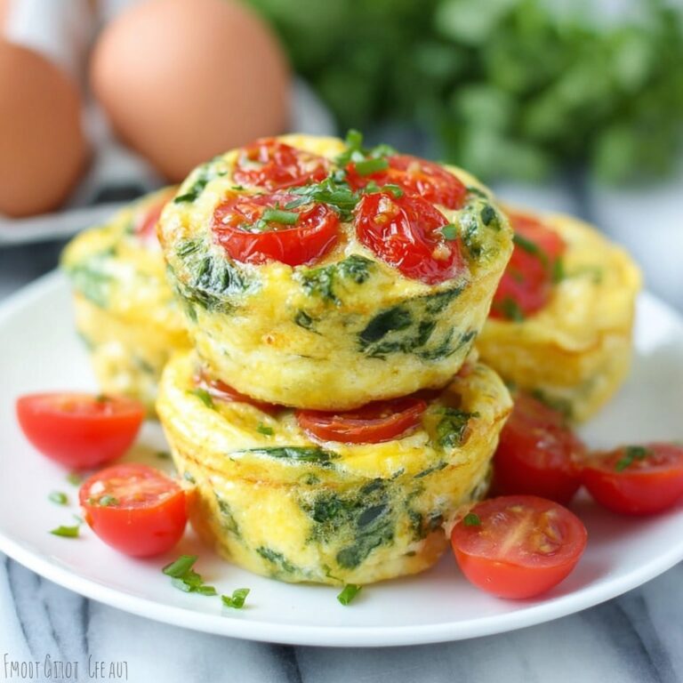 Spinach Tomato Egg Muffins Recipe
