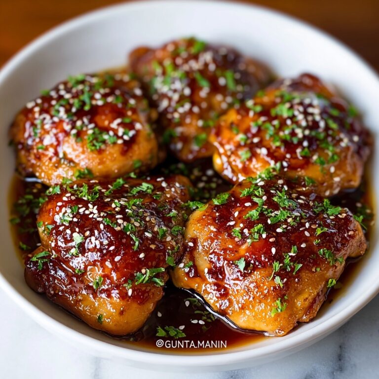 Honey Garlic Slow Cooker Chicken Thighs Recipe