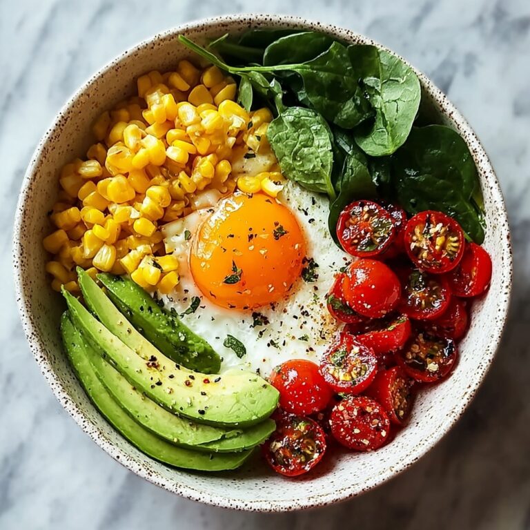 Avocado, Egg & Roasted Veggie Bowl Recipe