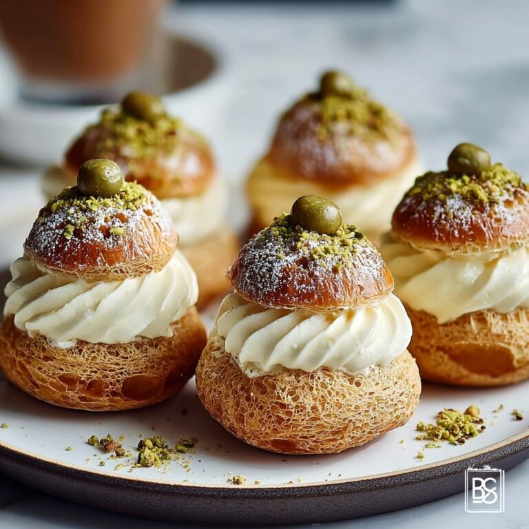Indulgent Pistachio Cream Puffs That Melt in Your Mouth Recipe