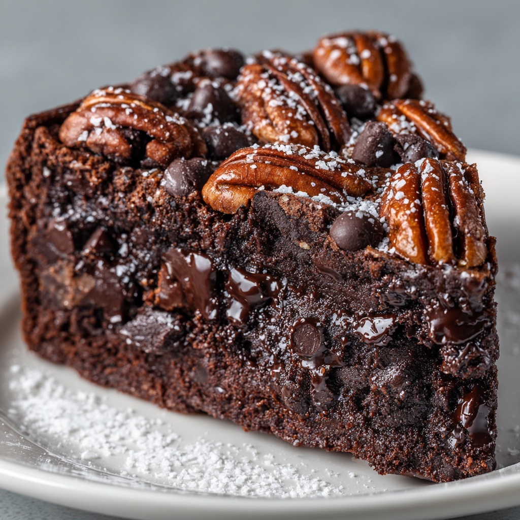 Gooey Chocolate Pecan Cake Recipe - Recipe Image