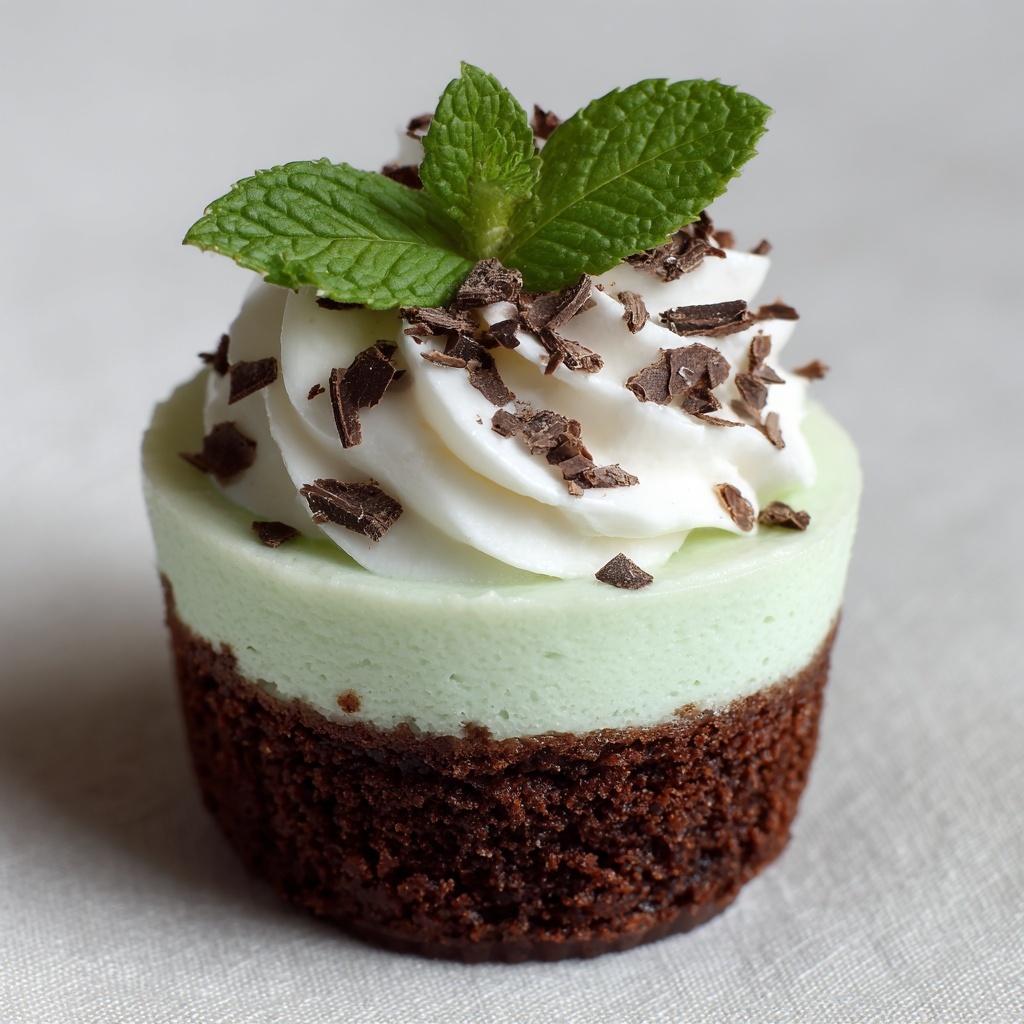 Mini Mint Cheesecakes Recipe - Recipe Image