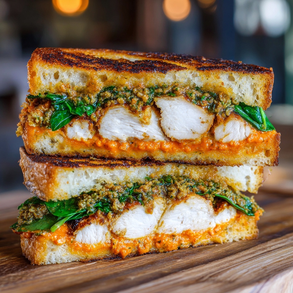 Crunchy Chicken Romesco Sandwich Recipe - Recipe Image