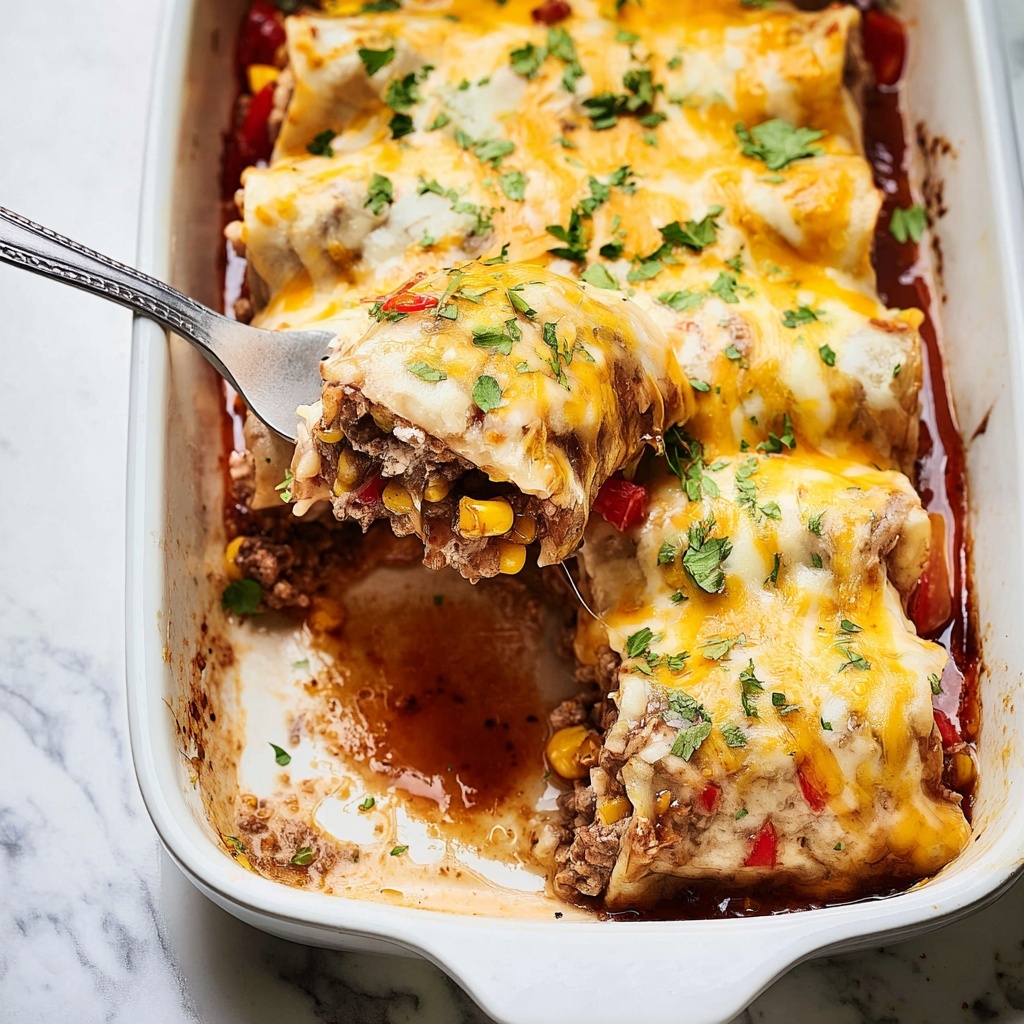 Shredded Beef Enchiladas Recipe - Recipe Image