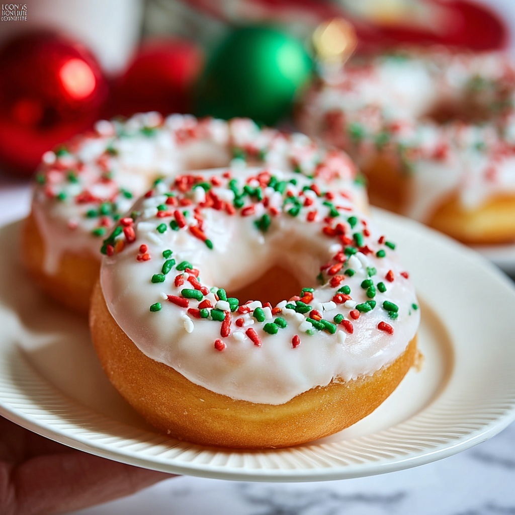 Christmas Doughnuts Recipe - Recipe Image