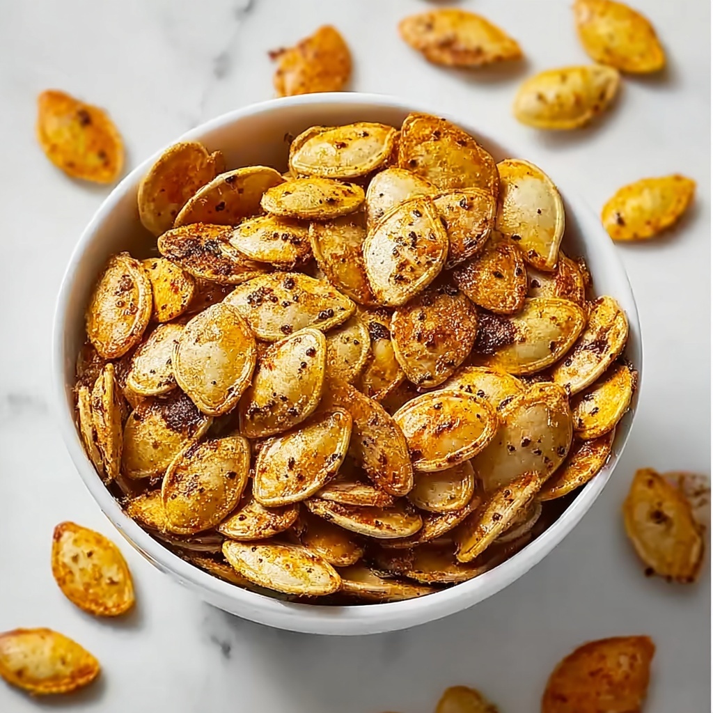Harissa-Spiced Roasted Pumpkin Seeds Recipe - Recipe Image