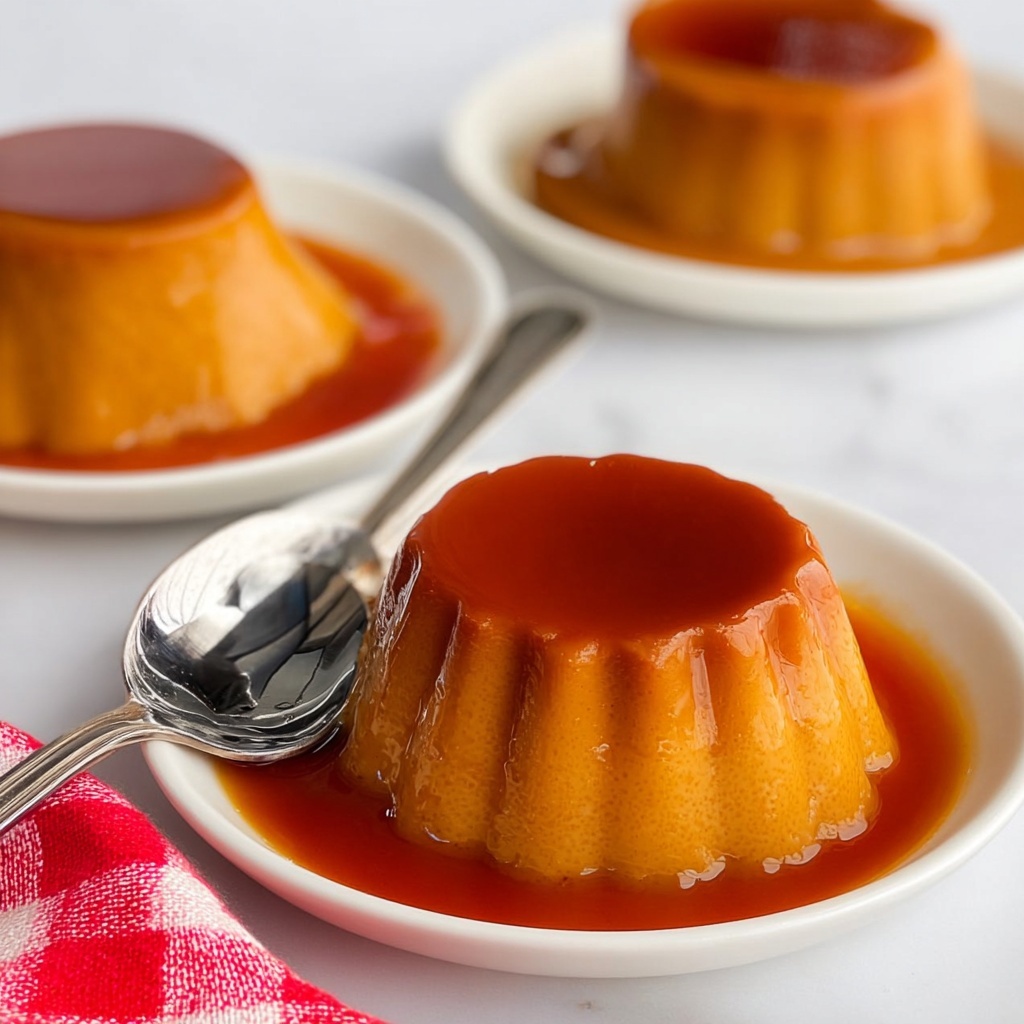 Vegan Pumpkin Flan with Caramel Sauce Recipe - Recipe Image
