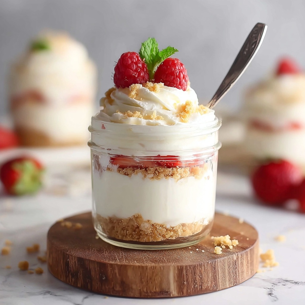 High Protein Cheesecake Jars Recipe - Recipe Image