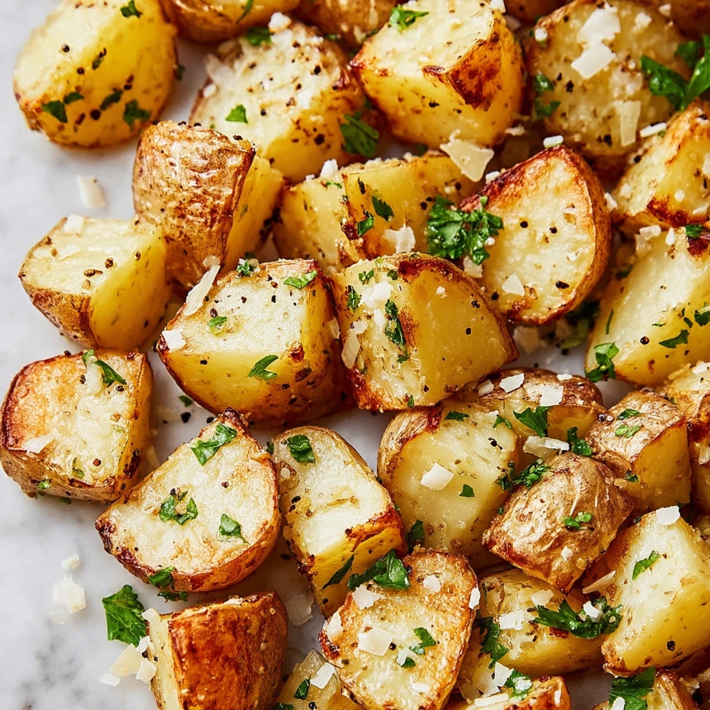 Parmesan Garlic Roasted Potatoes Recipe - Recipe Image