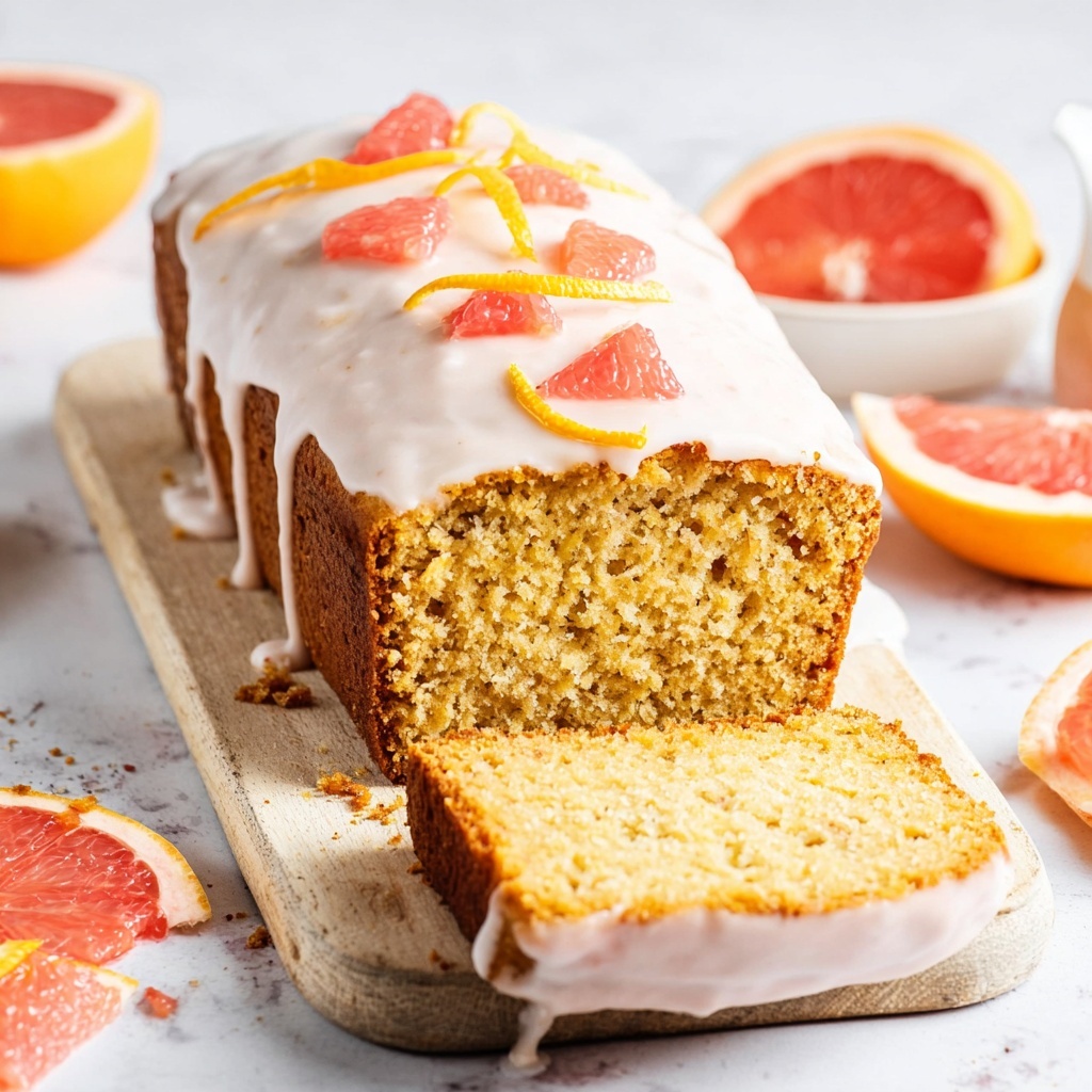 Moist Vegan Grapefruit Loaf Cake Recipe - Recipe Image