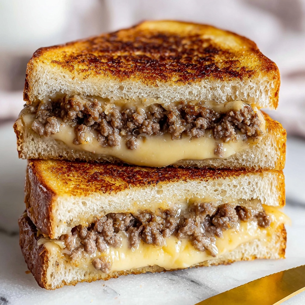 Steak and Mushroom Grilled Cheese Sandwich Recipe - Recipe Image