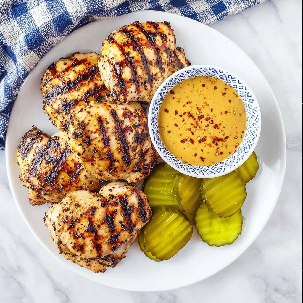 Pickle Brined Grilled Chicken Thighs Recipe - Recipe Image