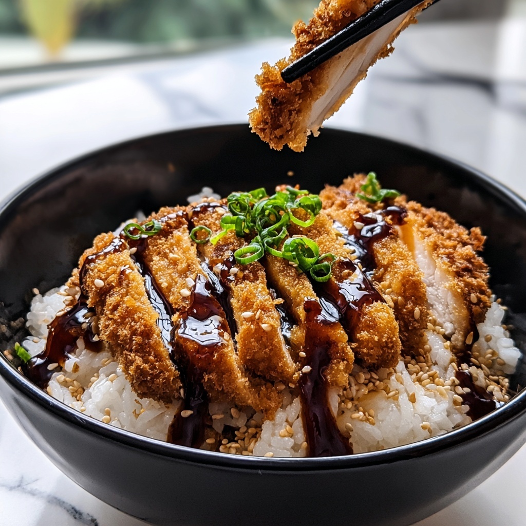 Japanese Katsu Bowls with Tonkatsu Sauce Recipe - Recipe Image