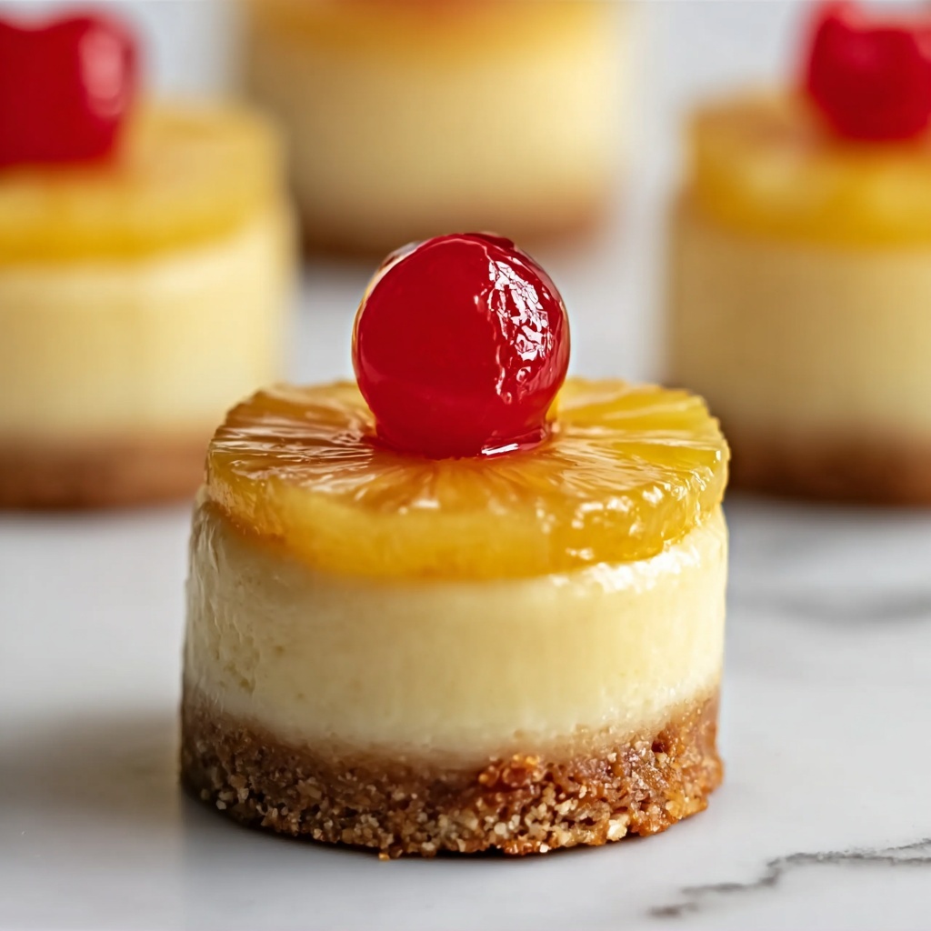 Mini Pineapple Upside-Down Cheesecakes for a Tropical Treat Recipe - Recipe Image