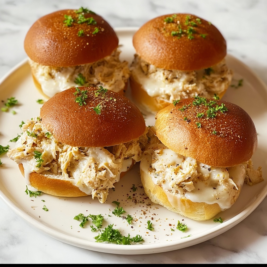 Chicken Alfredo Sloppy Joes Recipe - Recipe Image