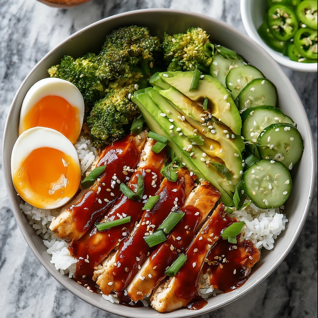 Sticky Chicken Rice Bowls Recipe - Recipe Image