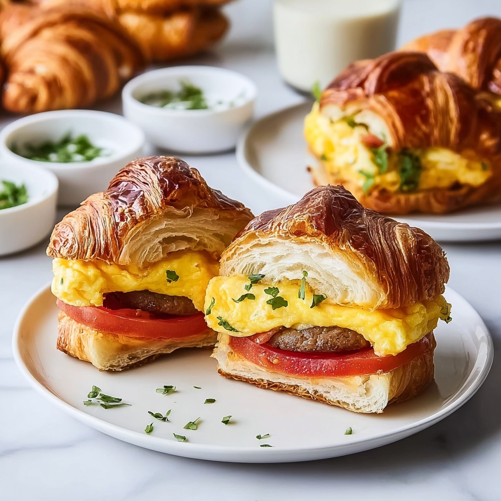 Irresistible Croissant Breakfast Sandwiches for a Cozy Morning Recipe - Recipe Image