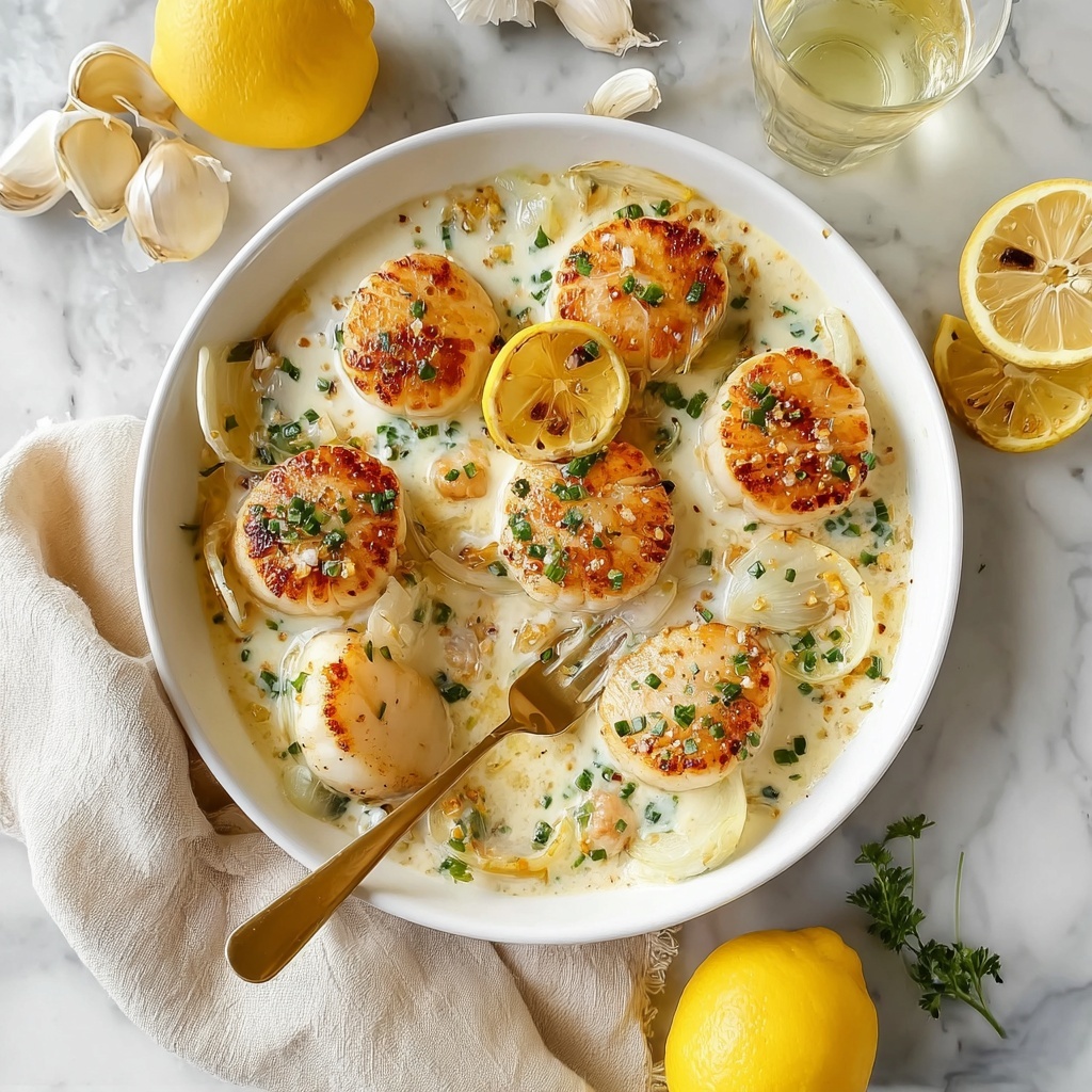 Lemon Butter Scallops Recipe - Recipe Image