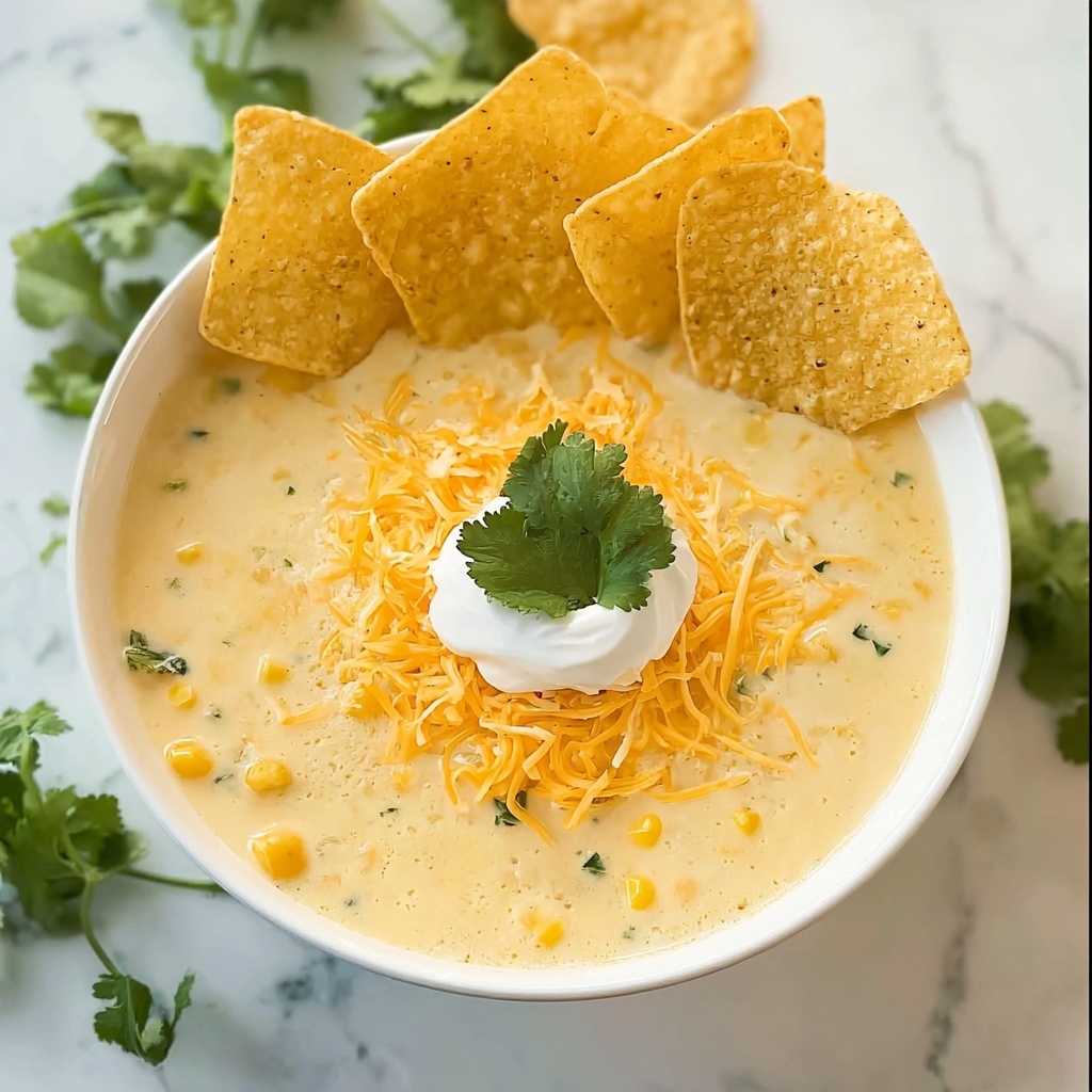 Creamy Green Enchilada Chicken Soup Recipe - Recipe Image