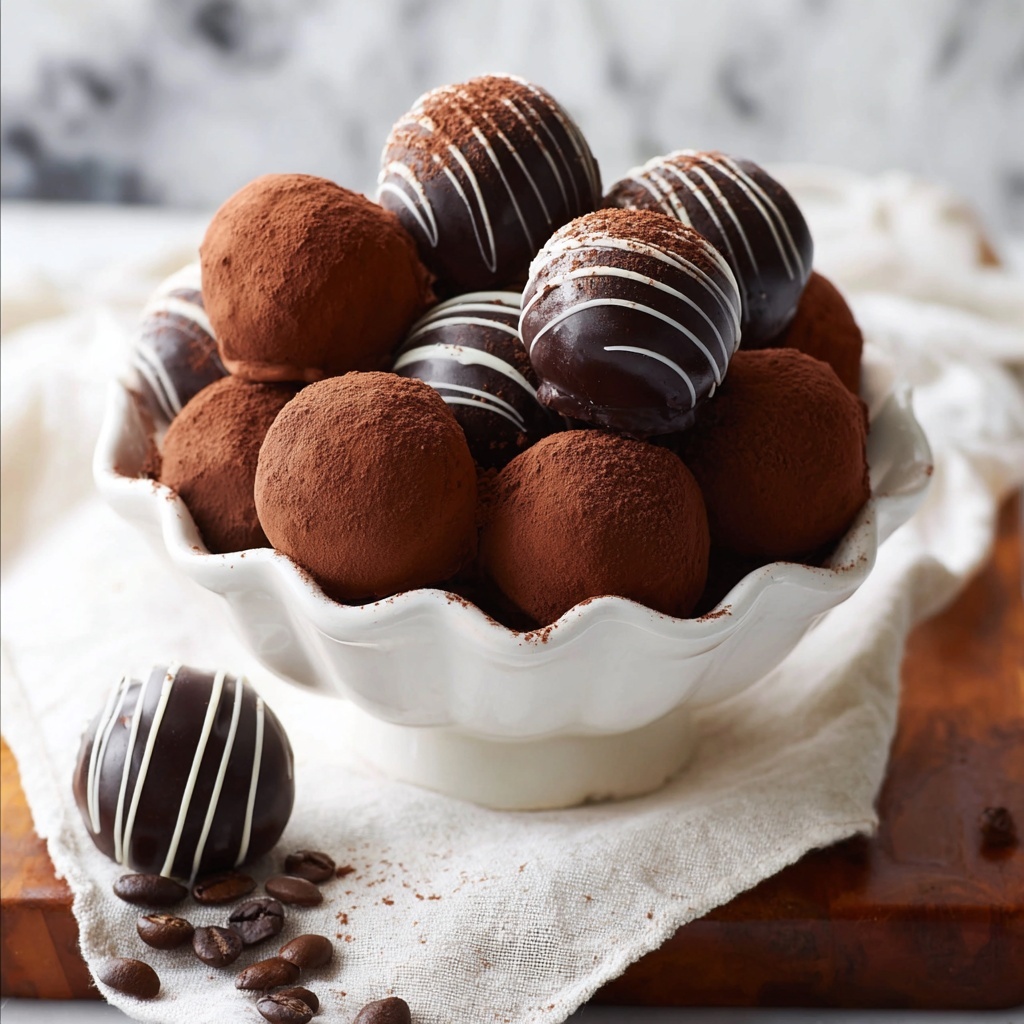 Dark Chocolate Coffee Truffles Recipe - Recipe Image