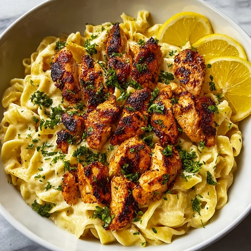 Cowboy Butter Chicken Pasta Linguine Recipe - Recipe Image