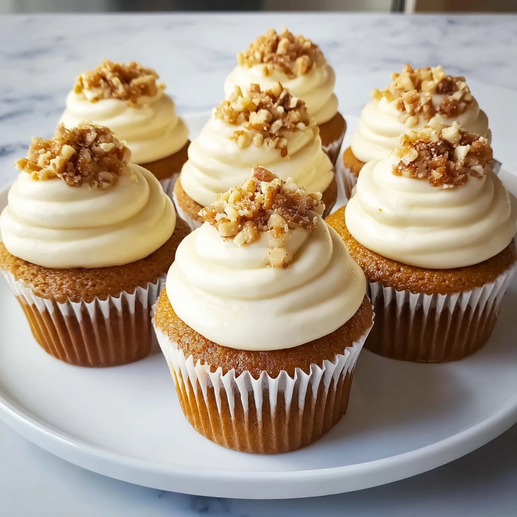 Homemade Carrot Cake Cupcakes Recipe - Recipe Image