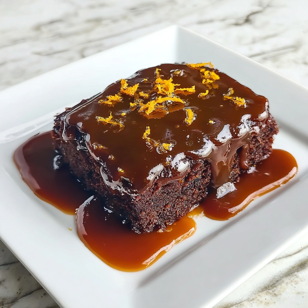 Sticky Date & Orange Traybake with Caramel Glaze Recipe - Recipe Image