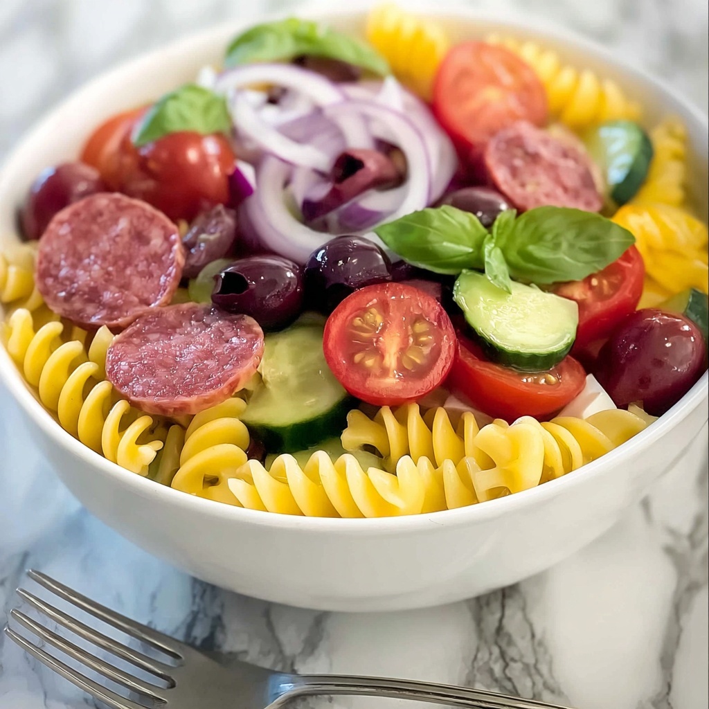 Italian Grinder Pasta Salad Recipe - Recipe Image