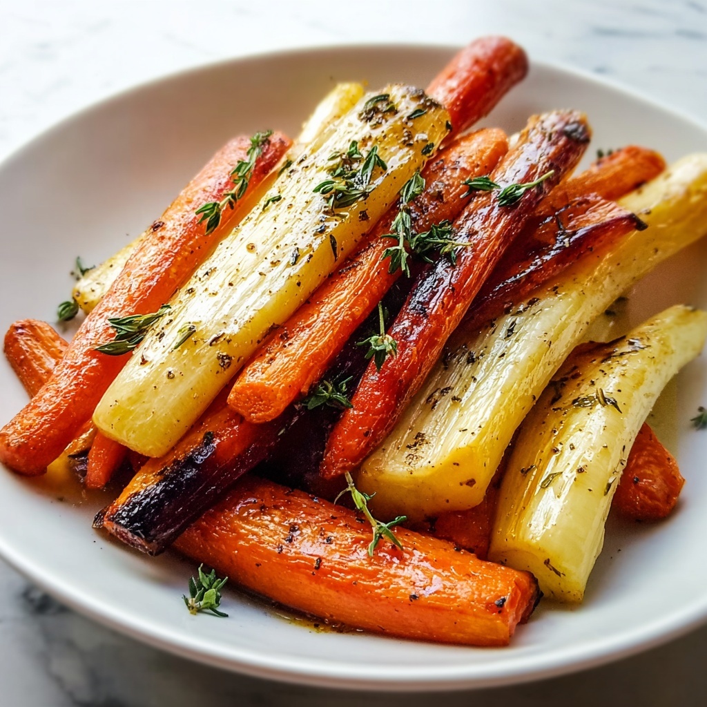 Maple Glazed Roasted Carrots and Parsnips Recipe - Recipe Image