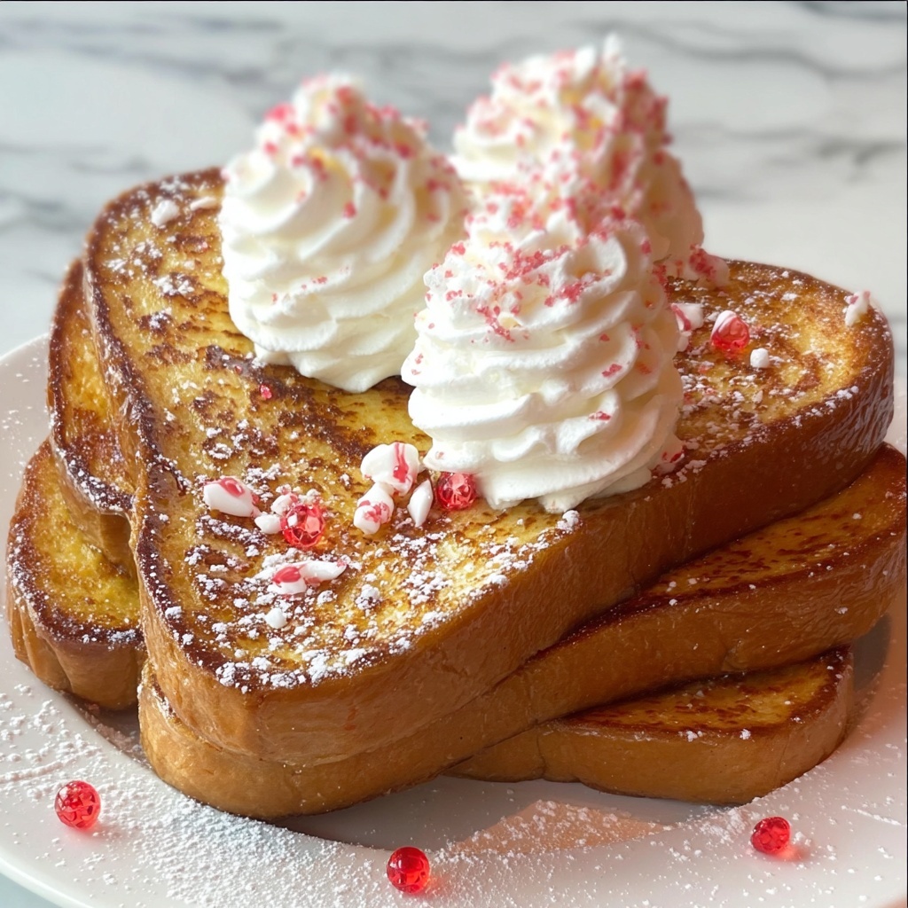 Peppermint Hot Chocolate French Toast for Cozy Mornings Recipe - Recipe Image