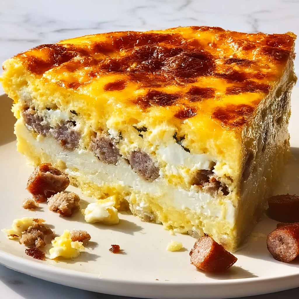 Sausage & Cheese Breakfast Casserole Recipe - Recipe Image
