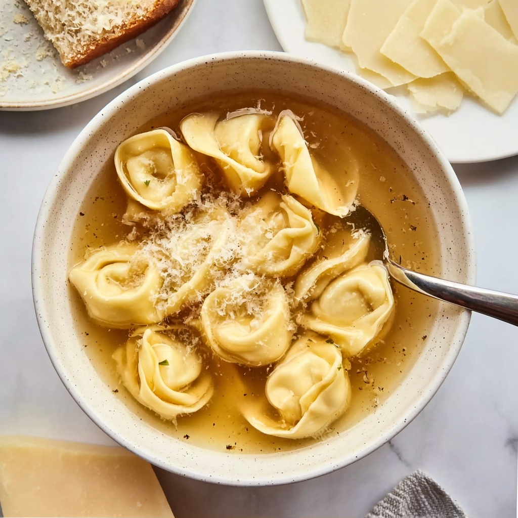 Delicious Tortellini in Brodo: A Cozy Vegan Comfort Bowl Recipe - Recipe Image