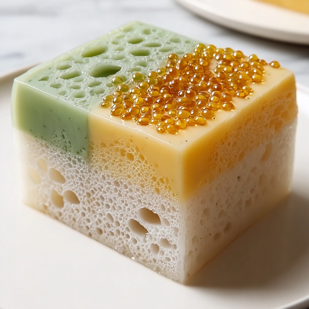 Steamed Vietnamese Honeycomb Cake Recipe - Recipe Image
