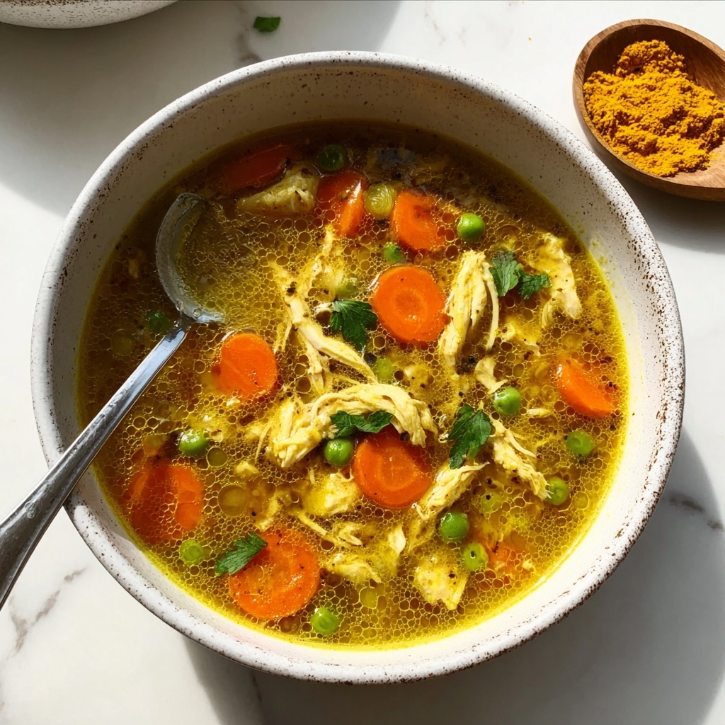 Anti-Inflammatory Turmeric Chicken Soup That Heals and Nourishes Recipe - Recipe Image
